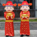 Our Cai Shen Ye God of Fortune mascot costume in Singapore is perfect for grand openings, corporate events, weddings, roadshows, and festive celebrations.