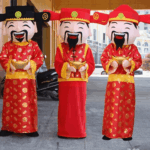 Our Cai Shen Ye God of Fortune mascot costume in Singapore is perfect for grand openings, corporate events, weddings, roadshows, and festive celebrations.